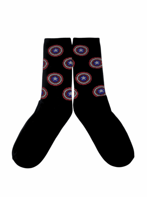 Medias Tejidas Capitán América Escudos - Cosmic Socks