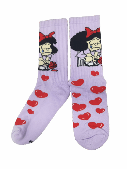Medias Tejidas Mafalda triste - Cosmic Socks