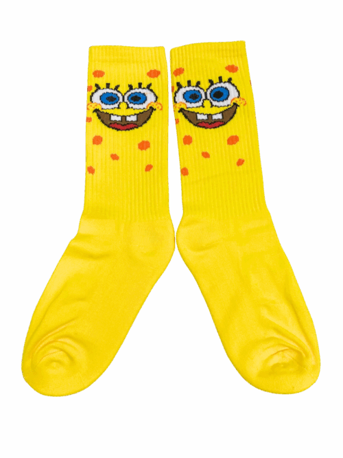 Medias Tejidas Bob Esponja Rostro - Cosmic Socks