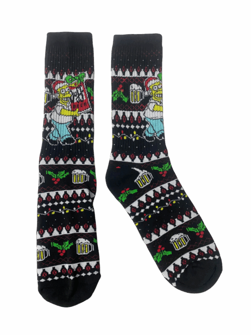 Medias Tejidas Navidad Homero Simpson - Cosmic Socks