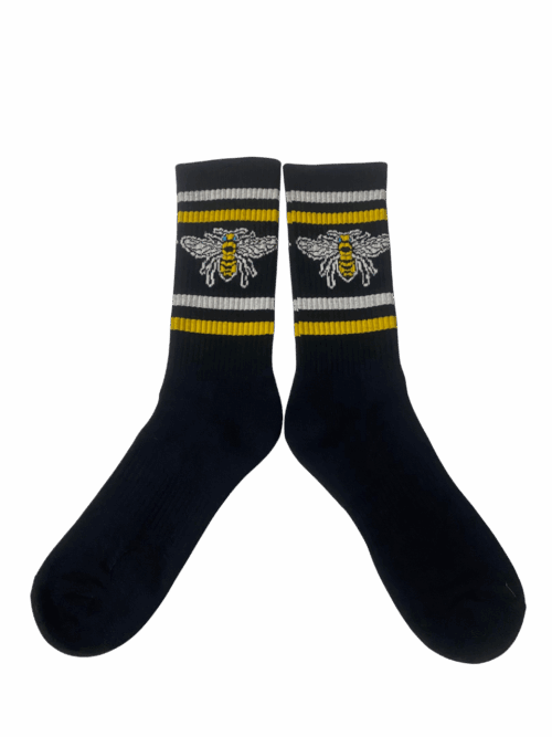 Medias Tejidas Negras Abeja - Cosmic Socks