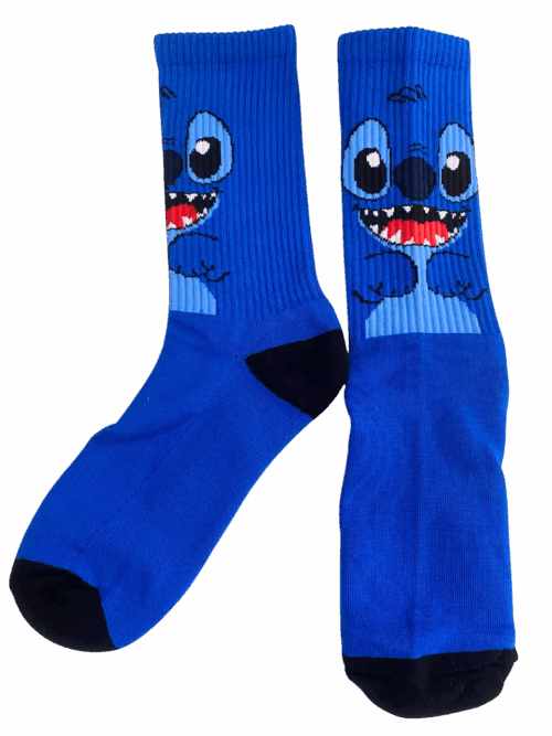 Medias Tejidas Stitch Cara - Cosmic Socks