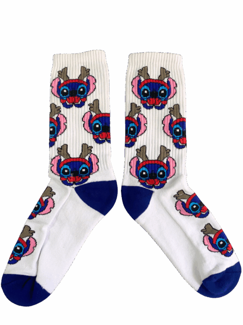 Medias Tejidas Stitch Navidad - Cosmic Socks