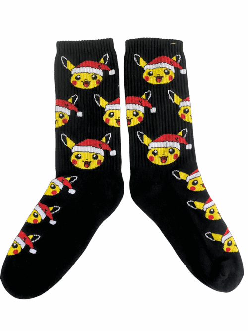 Medias Tejidas Pikachu Navidad - Cosmic Socks