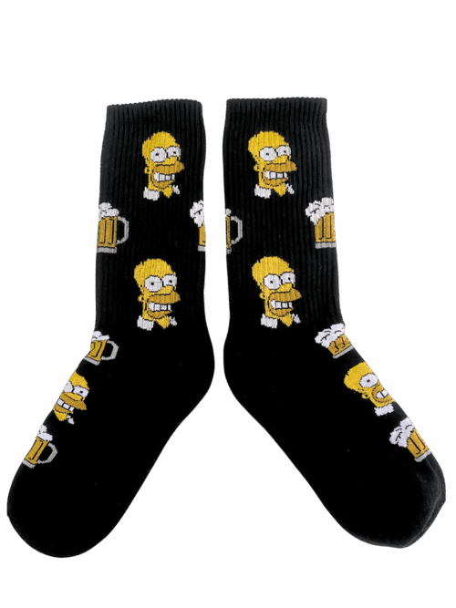 Medias Tejidas Homero Chop cerveza - Cosmic Socks