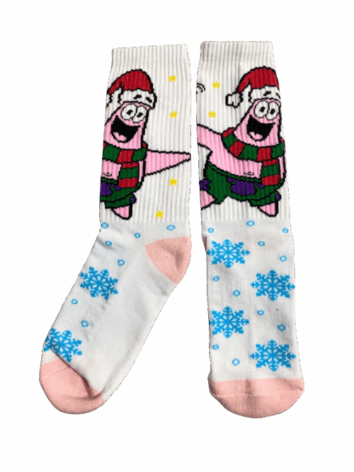 Medias Tejidas Patricio Navidad Bob Esponja - Cosmic Socks