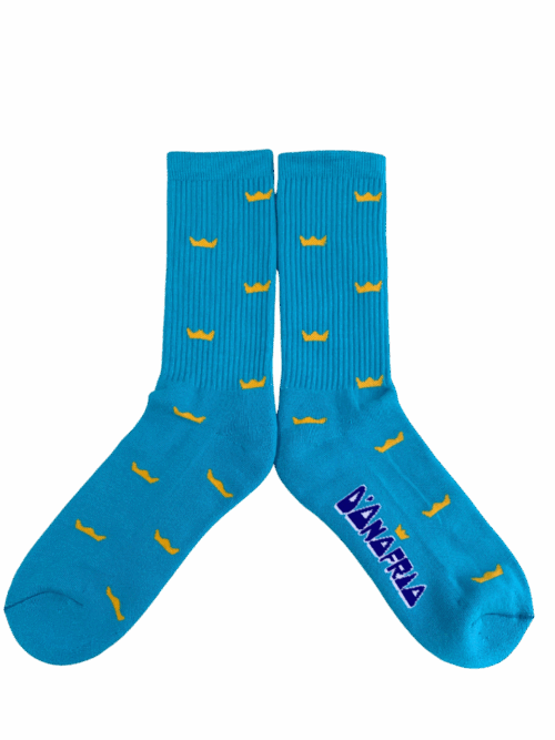 Medias Tejidas Donofrio celeste - Cosmic Socks - Imagen 1