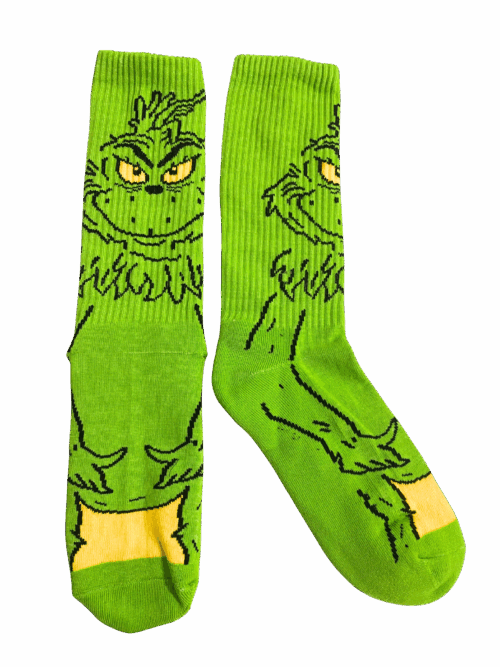 Medias Tejidas Grinch Cuerpo Completo Navidad - Cosmic Socks