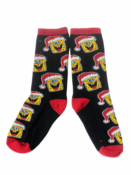 Medias Tejidas Navidad Bob Esponja  - Cosmic Socks