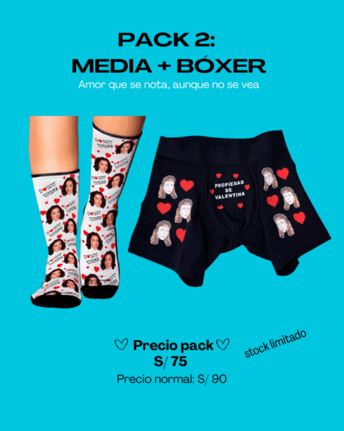 PACK 2: MEDIA + BÓXER (stock limitado) - Imagen 1