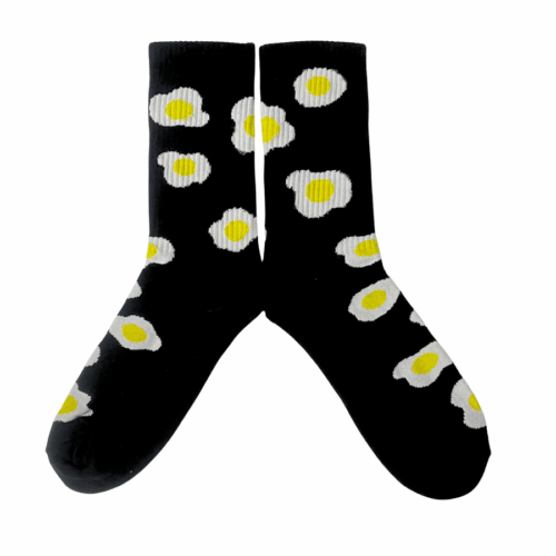 Medias Tejidas Huevo frito - Cosmic Socks - Imagen 1