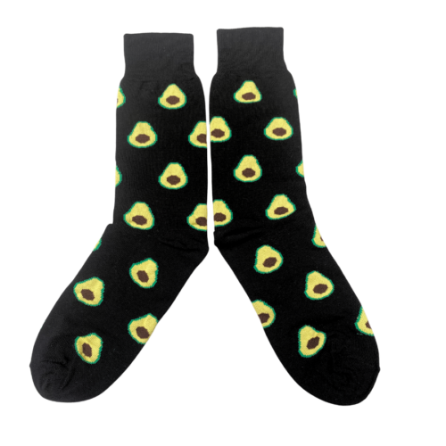 Medias Tejidas Paltas fondo negro - Cosmic Socks
